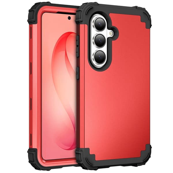 Mobilskal för Samsung Galaxy S26 Plus Stötbeständig PC + TPU - Röd