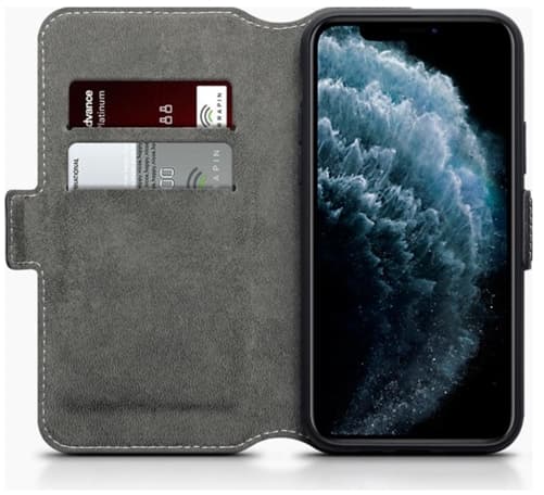 Terrapin Slim Plånboksfodral iPhone 12 Pro Max - Svart Black