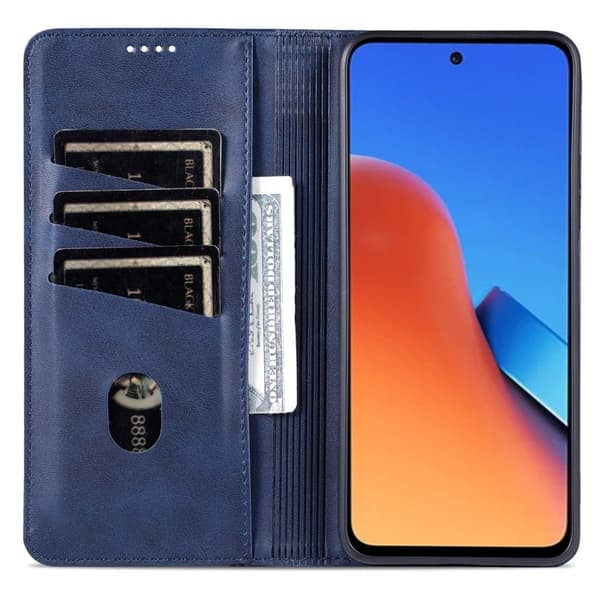 AZNS Xiaomi 14 Pro Plånboksfodral Magnetisk - Konstläder - Blå