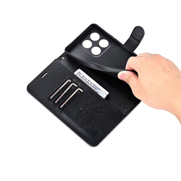AZNS Xiaomi 17 Plånboksfodral Anti-Scratch Konstläder - Svart