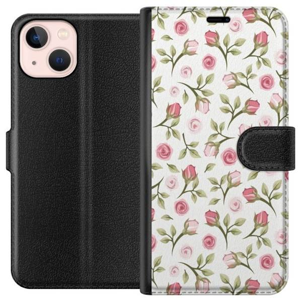 Plånboksfodral till Apple iPhone 13 med Blommigt