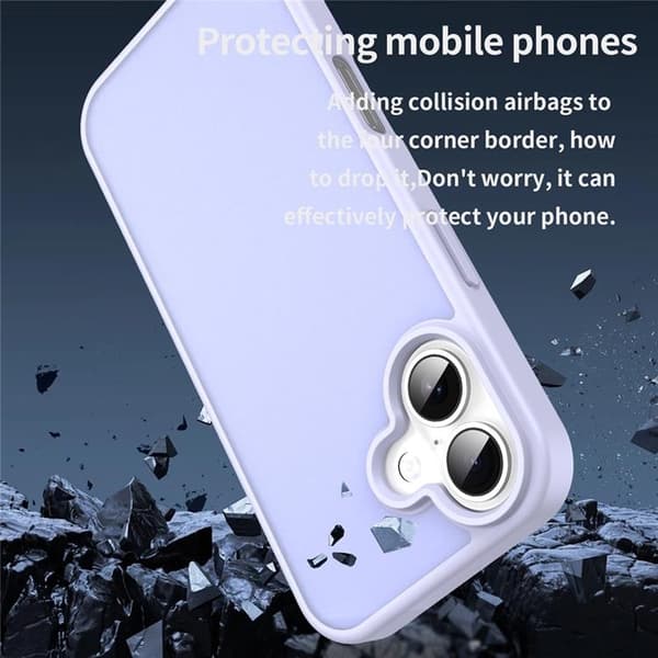 Mobilskal till iPhone 17 Skin Touch Matte - Lila Lila