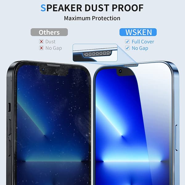 Auto Dust Removal iPhone 14 Plus Hærdet Glas Skærmbeskytter Transparent