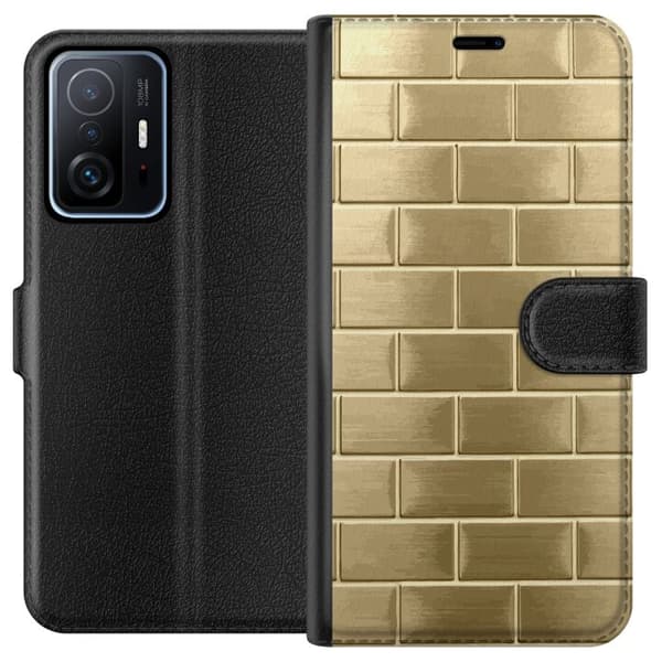 Plånboksfodral till Xiaomi 11T med Gyllene Murstenar