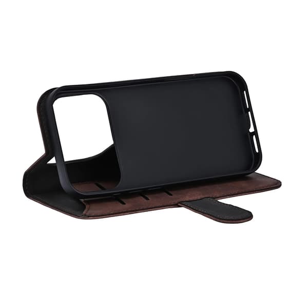 GEAR iPhone 17 Pro Plånboksfodral MagSafe 3 Kortfack Brun