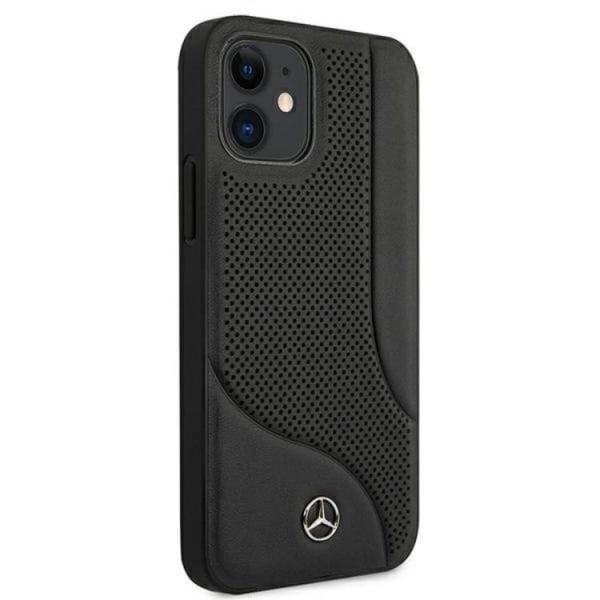 Mercedes iPhone 12 Mini Cover Læder - Sort