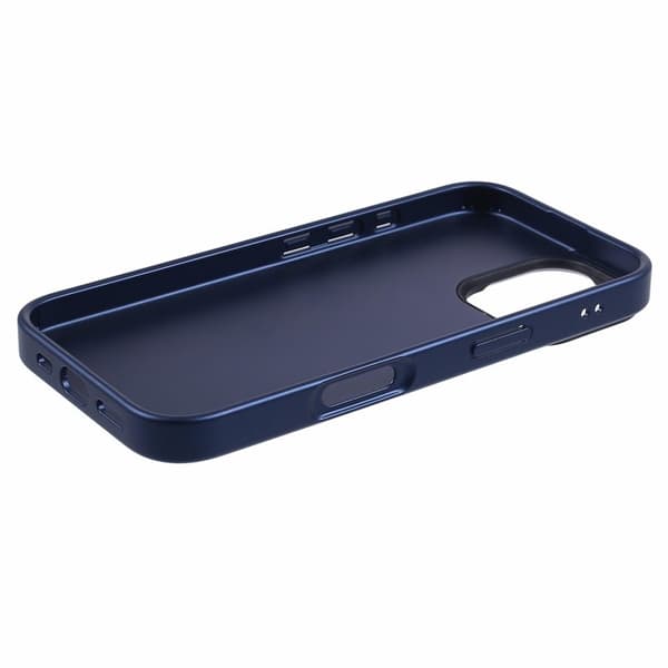 X-LEVEL Mobilskal till iPhone 16 Geometrisk PC+TPU+Läder Blå