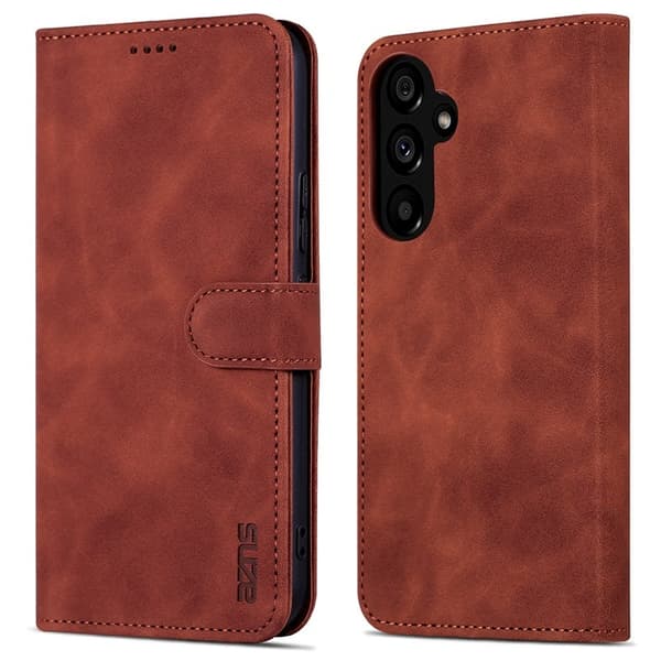 AZNS Samsung Galaxy A55 5G Plånboksfodral i Konstläder - Brun