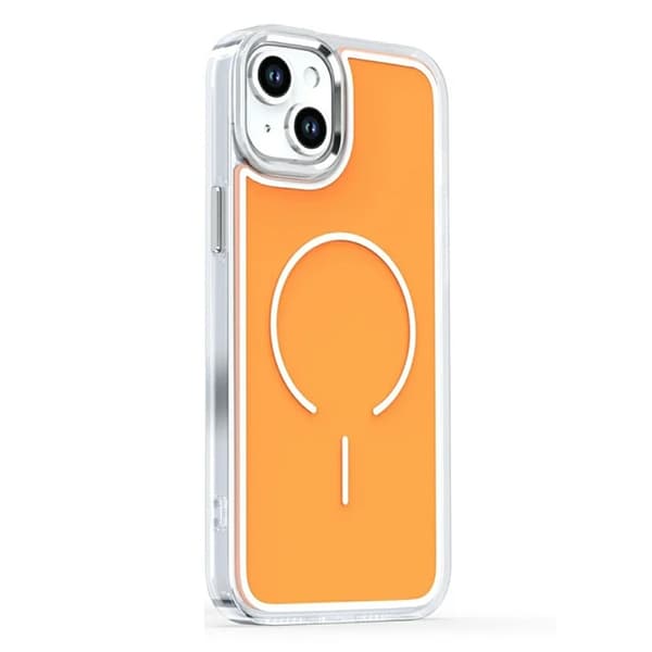 Mobilskal till iPhone 15 Magsafe Electroplated - Orange Orange