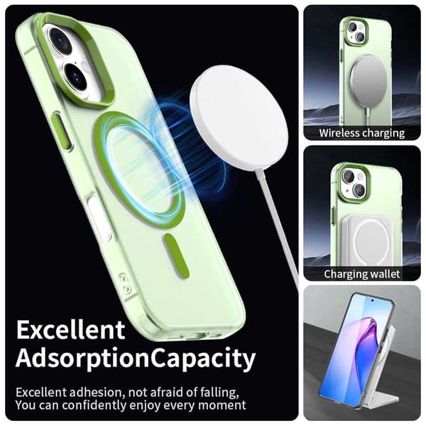 Mobilskal till iPhone 17 MagSafe Anti Drop Hybrid - Grön Grön