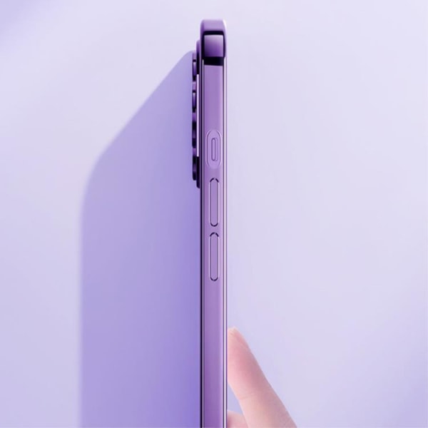 ROCK iPhone 14 -kuori, galvanoitu matta - violetti