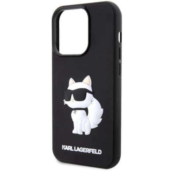 Karl Lagerfeld iPhone 14 Pro Max matkapuhelimen suojus, kuminen Choupette 3D