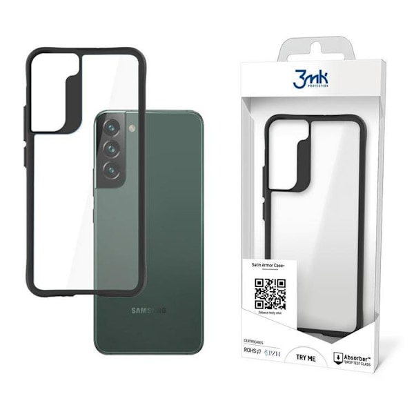 3MK Satin Armor Plus Skal Galaxy S22 Plus - Clear