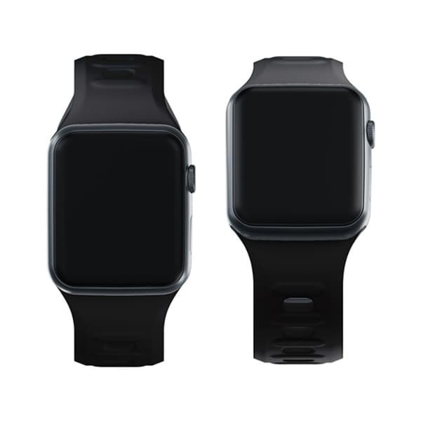 3mk Apple Watch (38/40/41mm) Armbånd Silikone - Sort Black
