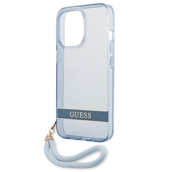 Guess iPhone 13/13 Pro Skal Translucent Stap - Blå Blå