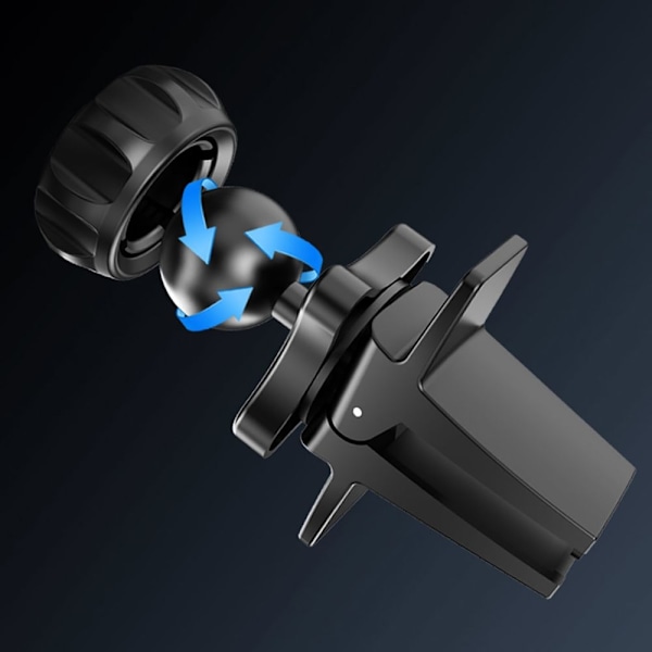 CW19 Magnetisk Magsafe Bilhållare Luftventil - Svart Svart