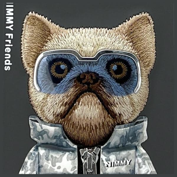 Nimmy Telefontaske til iPhone 16 Pro Max Cool & Cute 2.0 Dog - Sort Black
