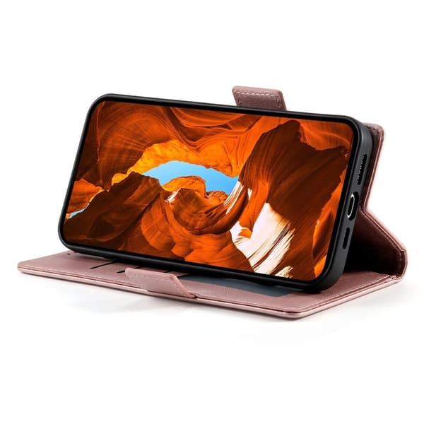 Samsung Galaxy S26 Ultra Plånboksfodral Konstläder - Roséguld