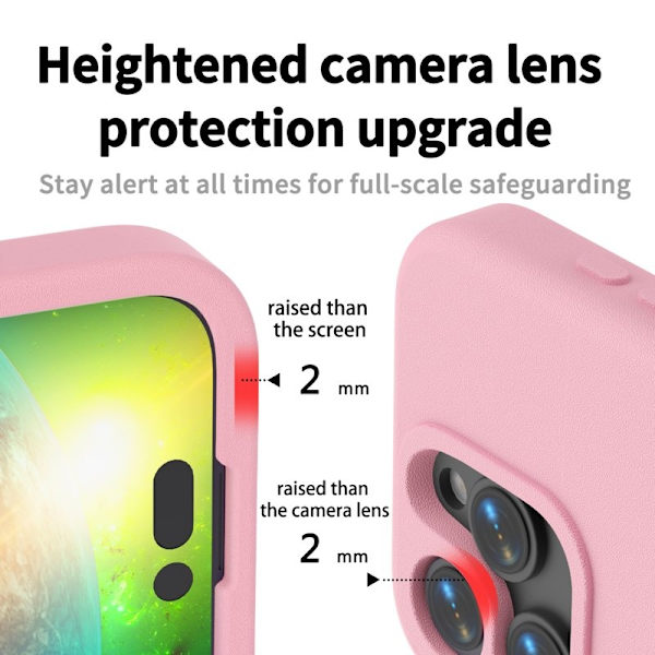 Mobilskal till iPhone 13 Pro Shockproof EVA - Rosa Rosa