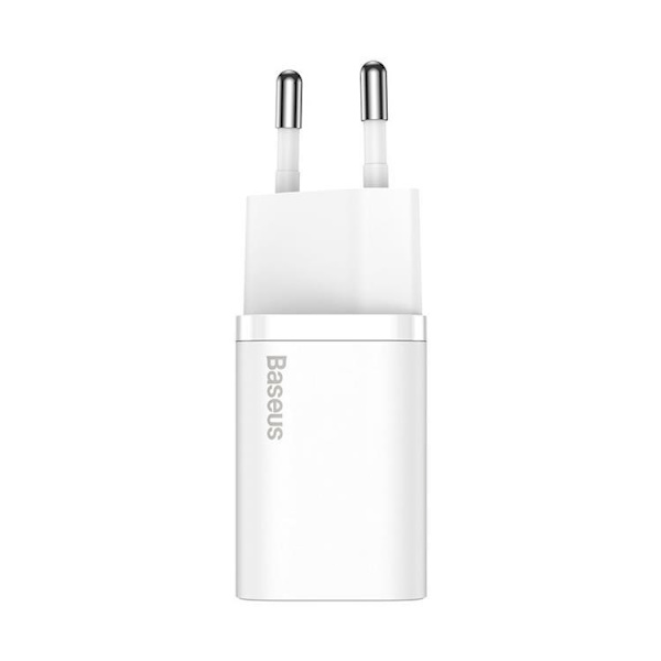 Baseus Super Si 1C Väggladdare USB-C 30 W - Vit Vit