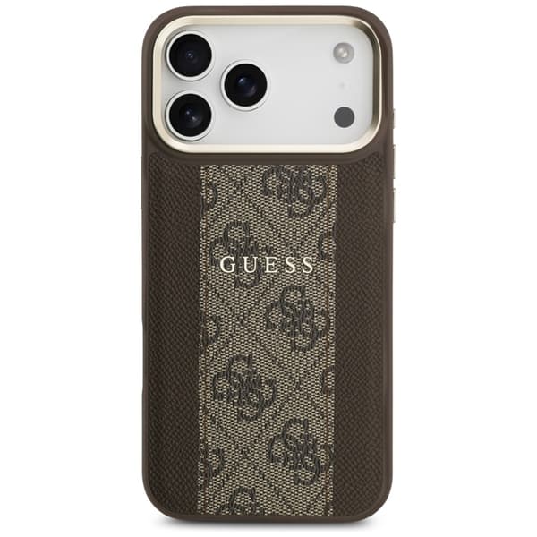 Guess Mobilskal till iPhone 17 Pro Max Magsafe Stripe - Brun Brun