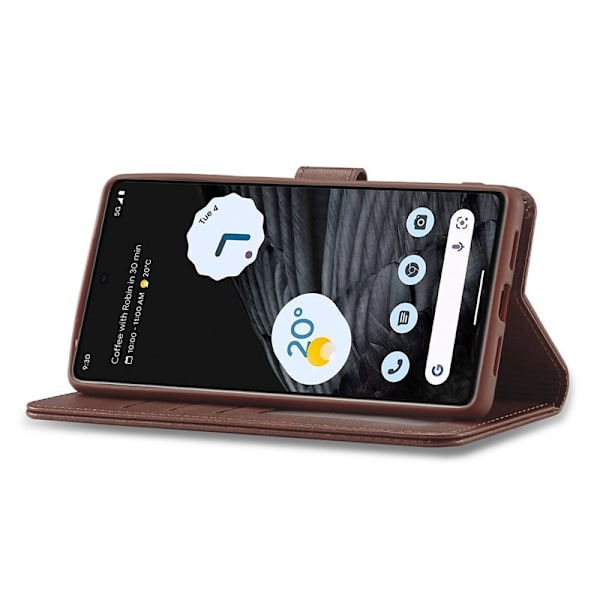 LC.IMEEKE Google Pixel 7 Plånboksfodral Konstläder - Brun