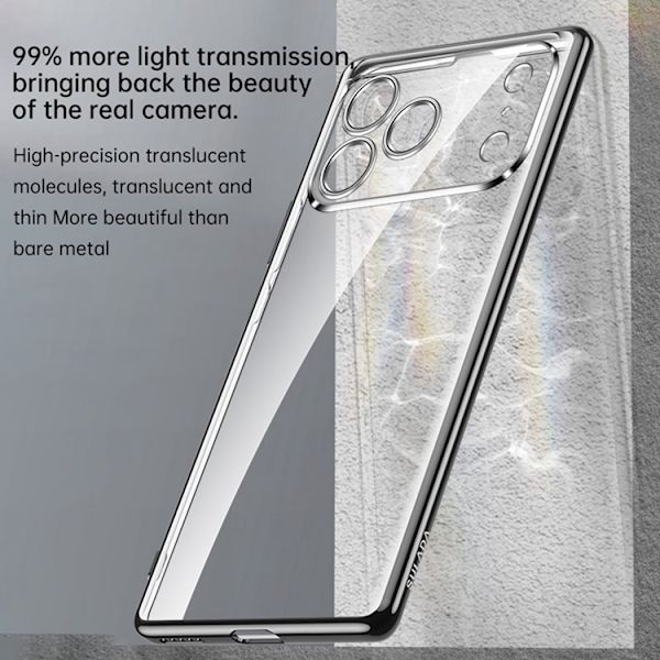 SULADA Mobilskal till iPhone 17 Pro Ultra Thin Electroplated - Blå Blå