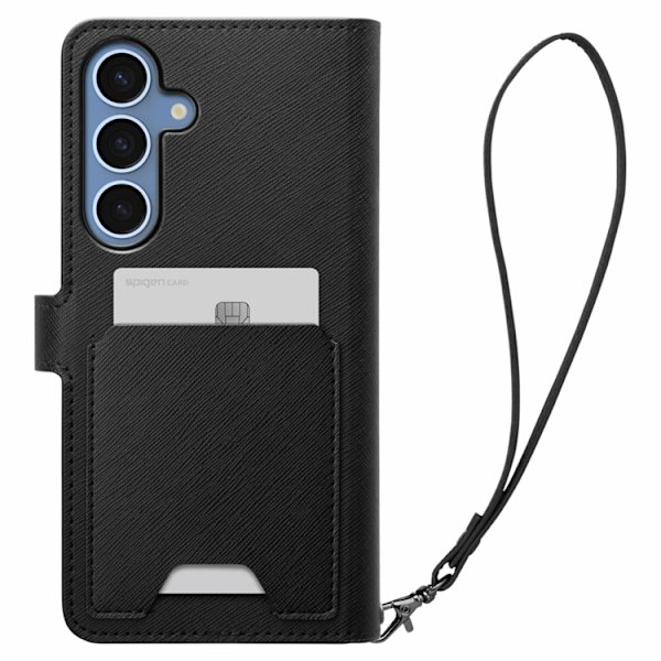 Spigen Galaxy S25 Plus Plånboksfodral S - Svart Svart