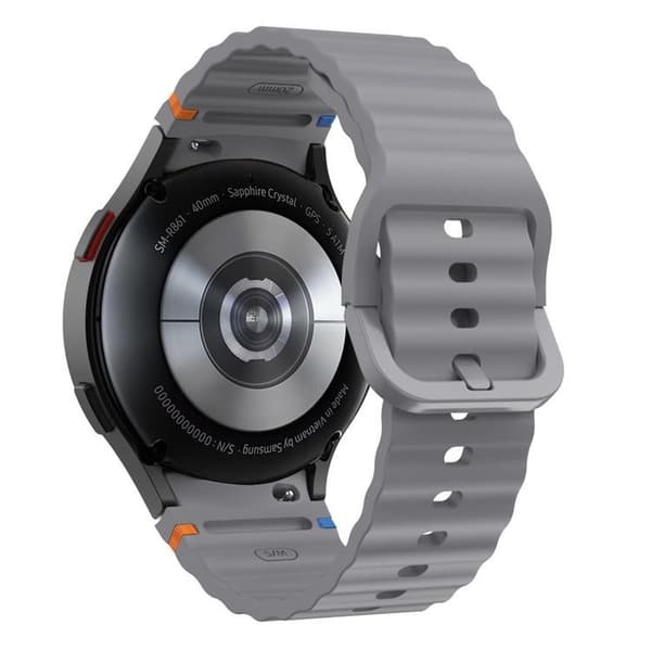 Tech-Protect Galaxy Watch 4/5/5 Pro/6/7/FE Armband Silikon Sport Grå