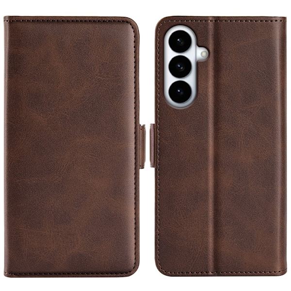 Plånboksfodral för Samsung Galaxy S26 Plus Konstläder - Brun