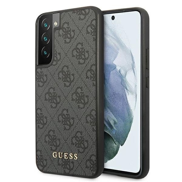 Guess Metall Gold Logo Skal Galaxy S22 - Grå grå