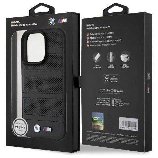 BMW Mobilskal till iPhone 16 Pro Max MagSafe M Perforated Line