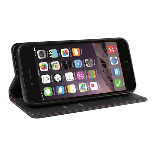 BETOPNICE 003 iPhone 6 Plus/7 Plus/8 Plus Plånboksfodral TPU+PU - Svart