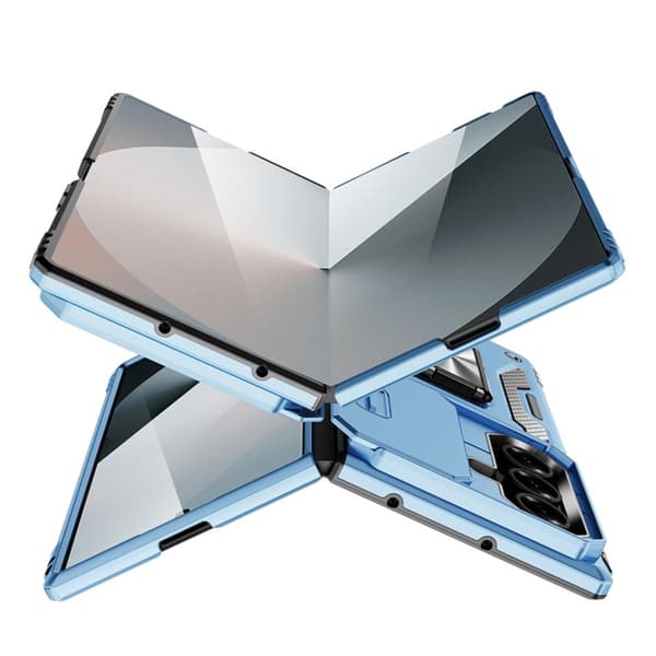 Mobilskal till Galaxy Z Fold7 5G Kickstand Slide - Babyblå Blå