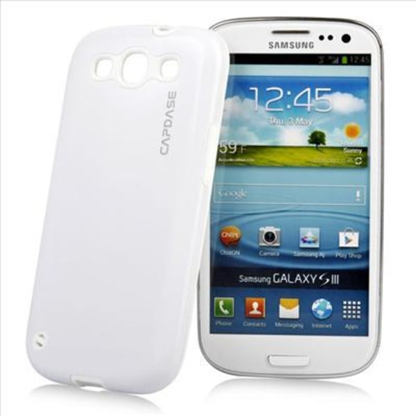 CAPDASE Polimor Samsung Galaxy S3 i9300 (valkoinen) + näytönsuoja White