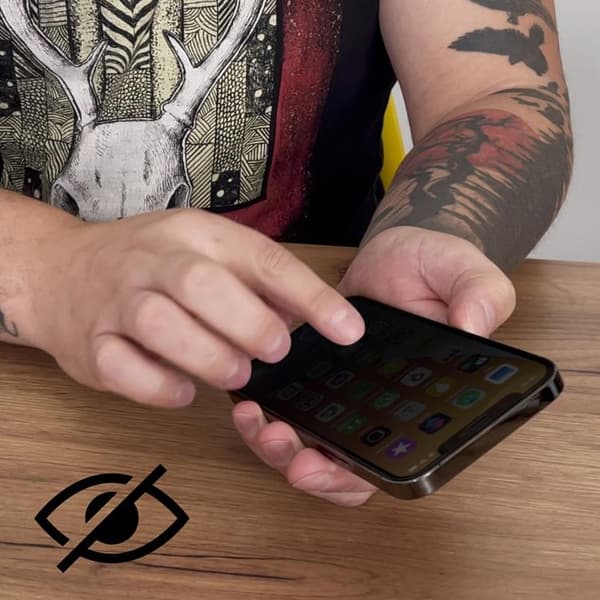 Wozinsky iPhone 14 Pro Max Härdat Glas Skärmskydd Privacy Svart