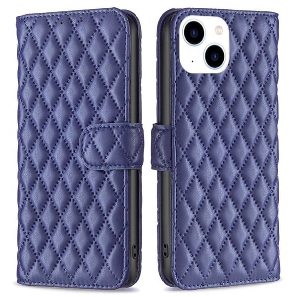 BINFEN iPhone 14 -lompakkokotelo, rompus - sininen
