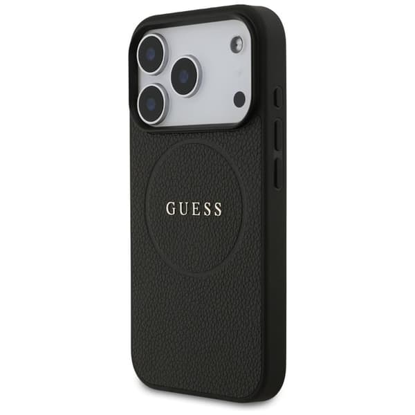 Guess Mobilskal till iPhone 17 Pro MagSafe Grained Ring - Svart Svart
