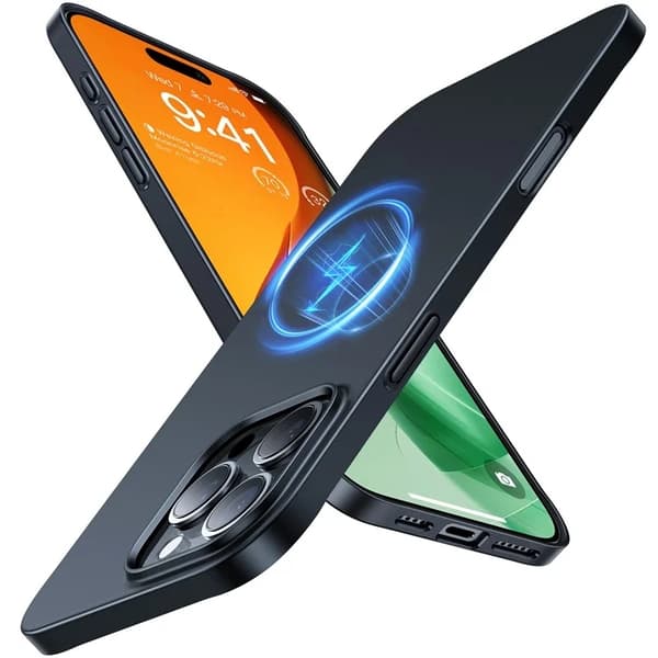 TORRAS Mobilskal till iPhone 15 Pro Max Magsafe Shockproof - Svart