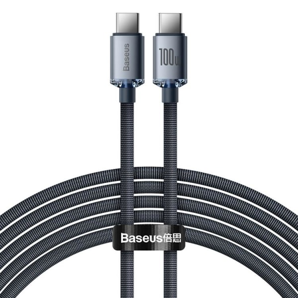 Baseus USB-C till USB-C-kabel 100W 2m - Svart