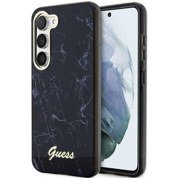 Guess Galaxy S23 Plus -puhelimen kuori Marble - Musta Black