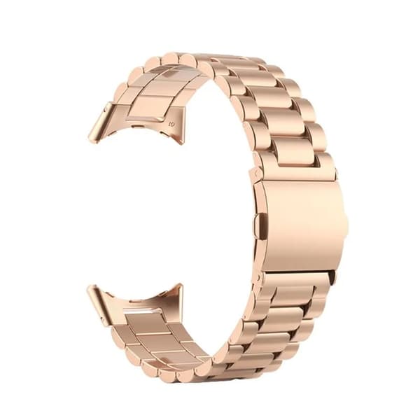 Google Pixel Watch Armband Stainless Steel - Rosa Guld Guld