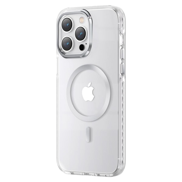 Kingxbar iPhone 14 Plus Cover Magsafe PQY Ice Crystal - Sølv