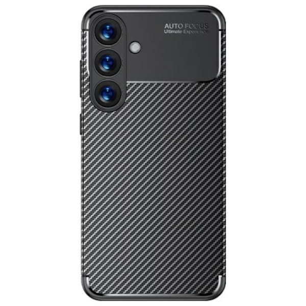 Beline Telefontaske til Galaxy S25 Plus Carbon Armor - Sort Svart