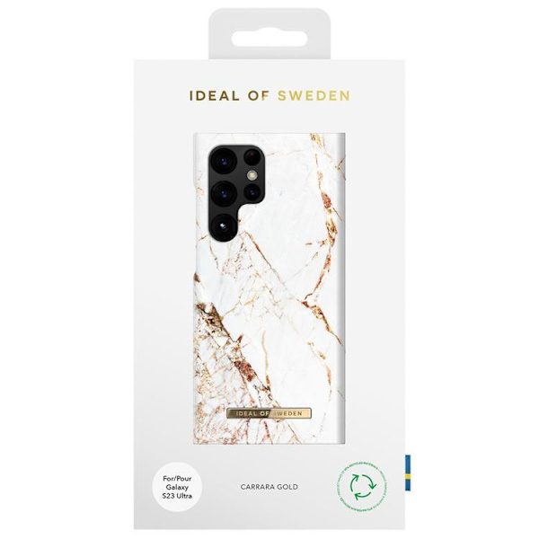 IDeal of Sweden Galaxy S23 Ultra Mobilskal - Carrara Gold