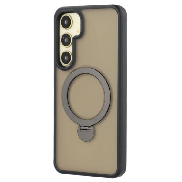 Mobilskal för Samsung Galaxy S26 Magnetiskt Ring Kickstand TPU + PC - Svart