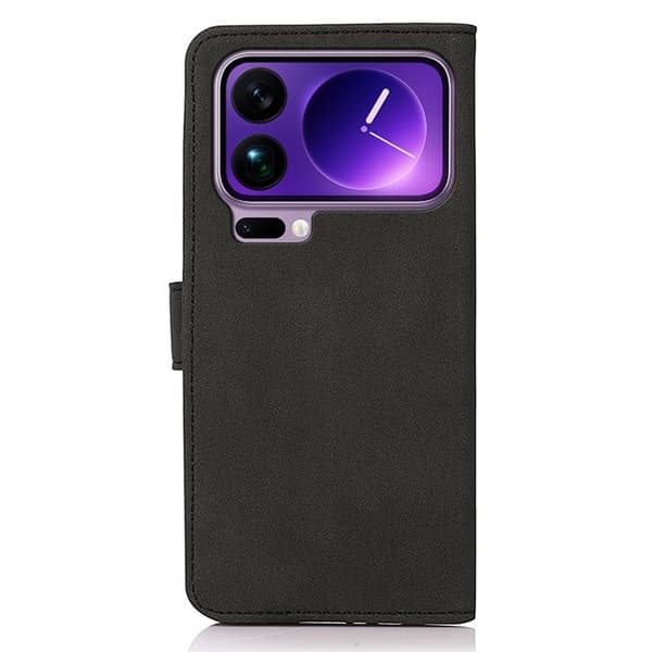 KHAZNEH Xiaomi 17 Pro Max Plånboksfodral Anti Scratch Konstläder - Svart