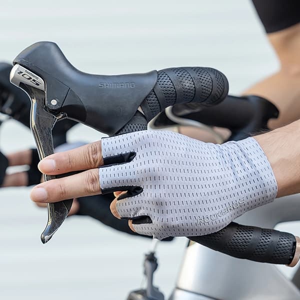 Rockbros Andas Short Finger Cykelhandskar Storlek: M - Grå