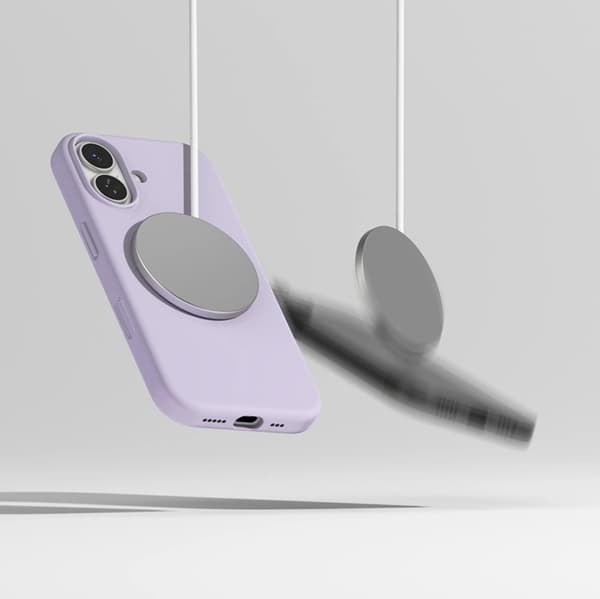 Tech-Protect iPhone 17 Magsafe Magnetisk Silikone Telefontaske - Lys Lilla Lila
