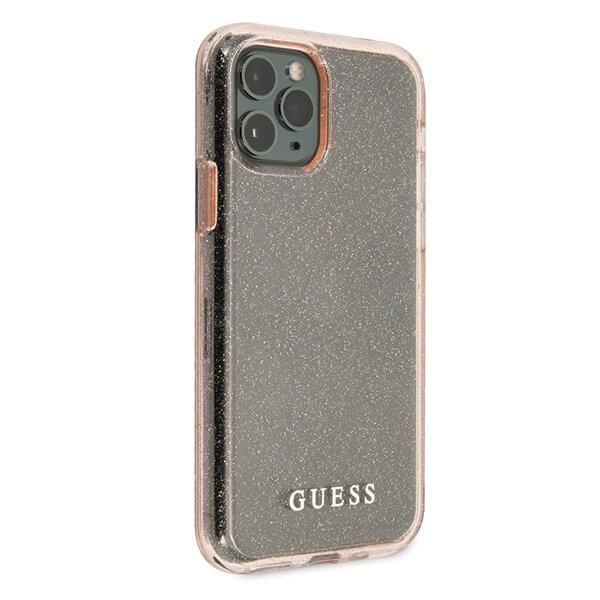 Guess Skal iPhone 11 Pro Max Glitter - Pinkki Pink